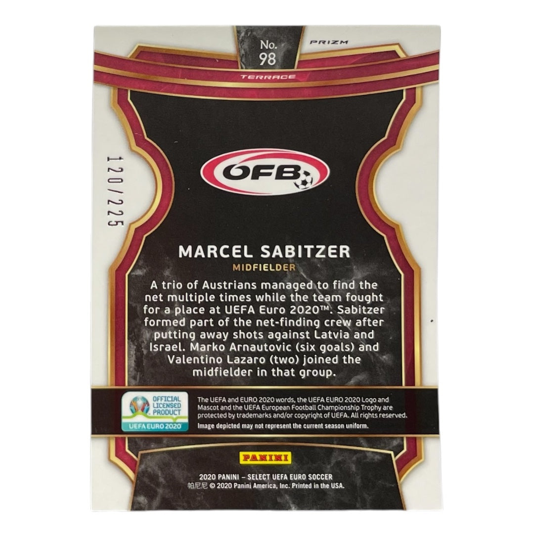 PANINI サッカーカード SELECT UEFA EURO PRIZM MARCEL SABITZER AUSTRIA /225 #98 中古 IT2