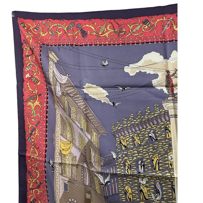 サルヴァトーレフェラガモ スカーフ スピー二・フェローニ宮殿 Salvatore Ferragamo レディース 服飾 ブランド 中古 W４