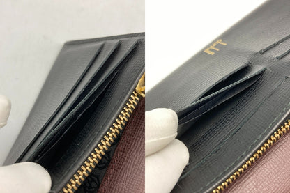 dunhill ダンヒル レザー 2つ折り長財布 ブラック メンズ 中古 D4