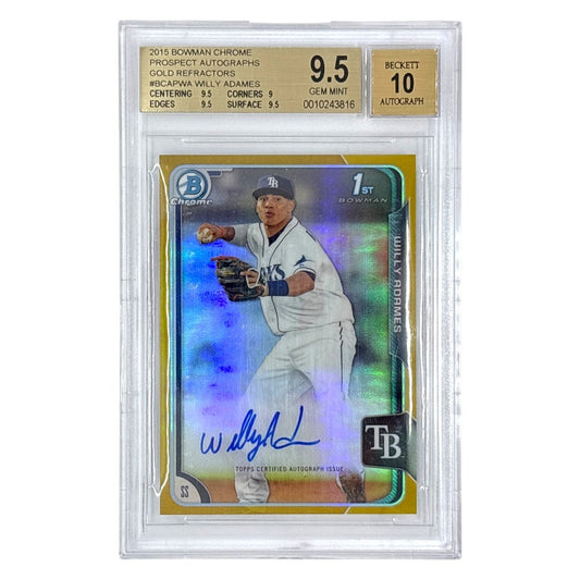 TOPPS MLBカード BOWMAN CHROME 1ST WILLY ADAMES TAMPA BAY RAYS /50 #BCAP-WA 中古 IT1