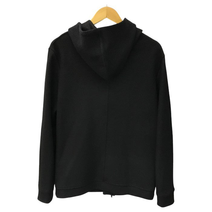 EMPORIO ARMAN エンポリオアルマーニ ブルゾン メンズ フルジップ ジャケット フード ウール ブラック XSサイズ 6K1B6P 1JT5Z 中古 T1