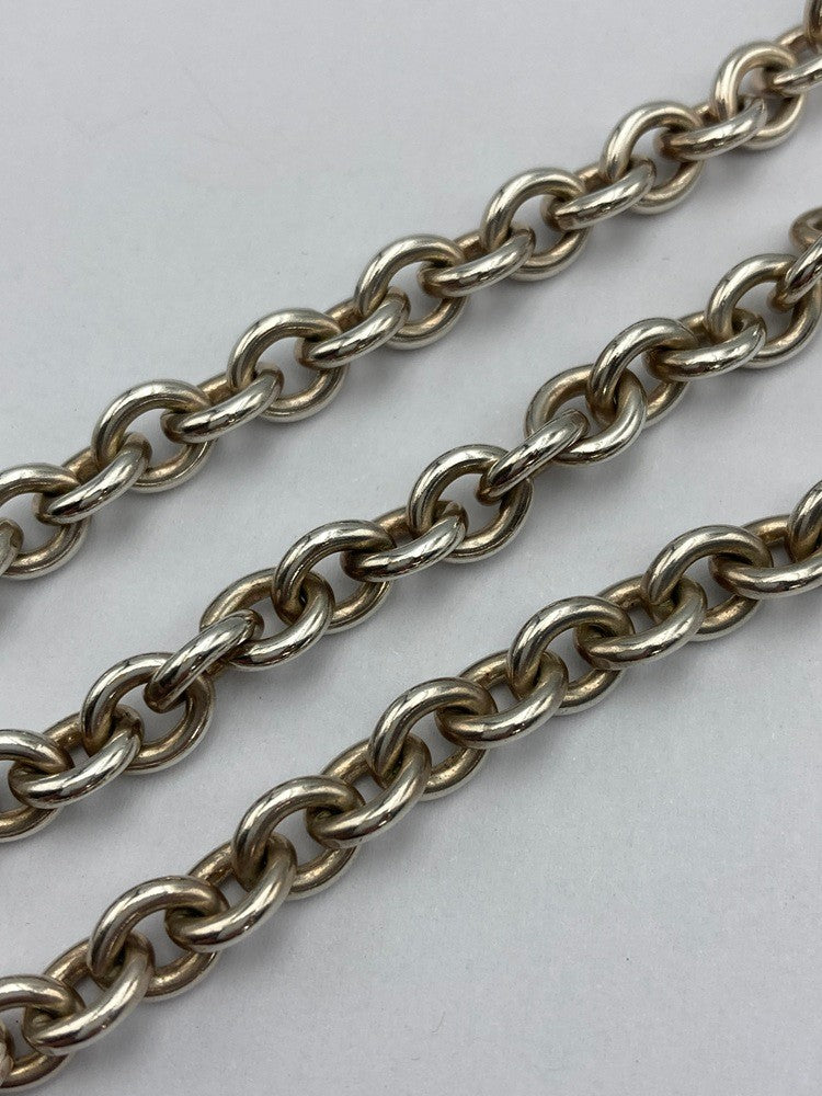 TIFFANY＆Co. ティファニー リターントゥ オーバルプレート ネックレス シルバー925 中古 D4