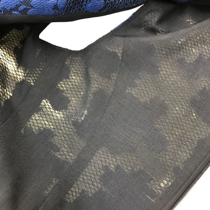 Rene ルネ TISSUE ワンピース レディース ノースリーブ コットン フラワー 花柄 ロング丈 ブルー/ブラック 36サイズ 6226020 中古 T1