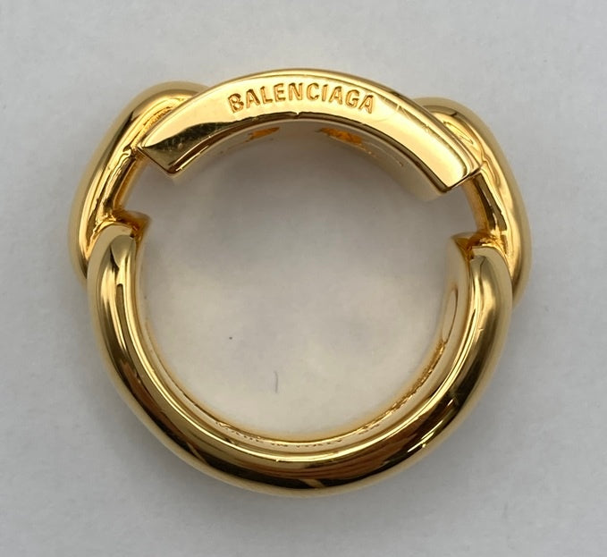 BALENCIAGA B CHAIN RING バレンシアガ Bチェーン リング サイズ54 中古 D4