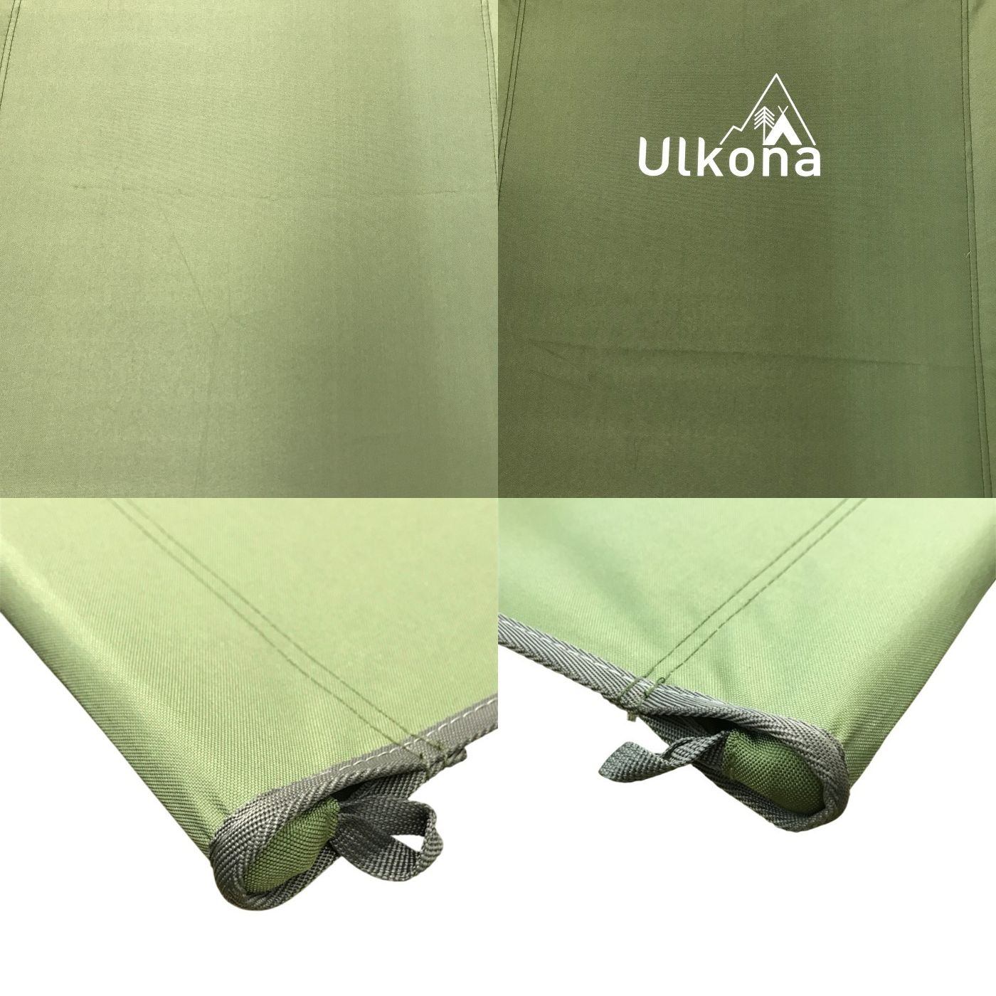 Ulkona ウルコナ 4レッグ アウトドアコット オリーブグリーン キャンプ ベッド ベンチ 2way 高さ調節 コンパクト 持ち運び 中古 T1
