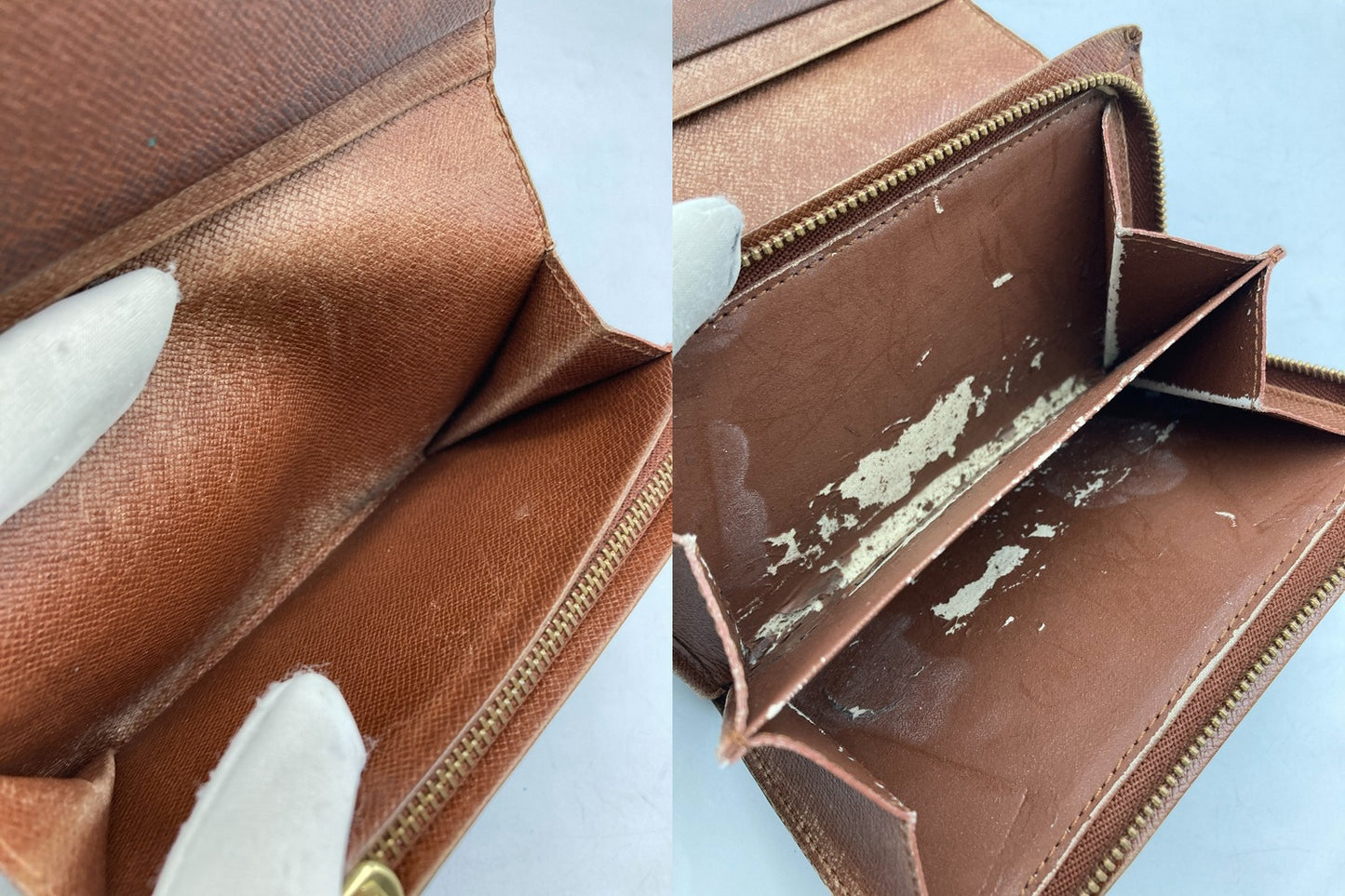 LOUIS VUITTON ルイヴィトン モノグラム ポルトモネ ビエ トレゾール M61730 中古 D4