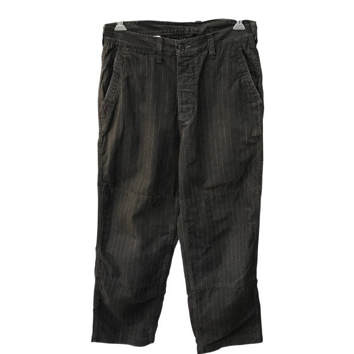 FREEWHEELERS フリーホイーラーズ ワークパンツ メンズ ストライプ UNION SPECIAL OVERALLS ブラウン 32-34サイズ 中古 T1