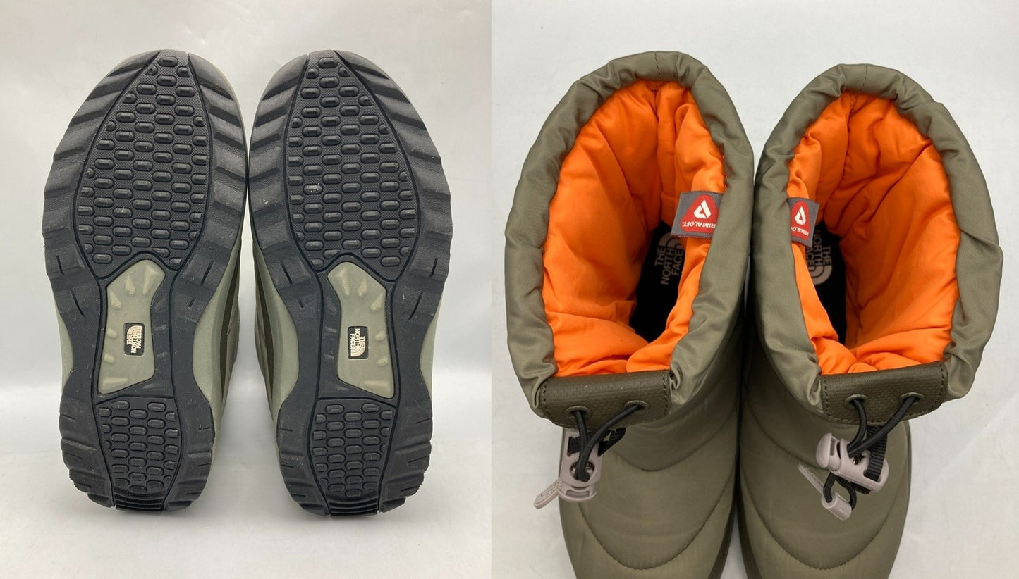 THE NORTH FACE ノースフェイス Nuptse Bootie WP V MIL NF51681 セージグリーン サイズ27cm メンズ 中古 D4