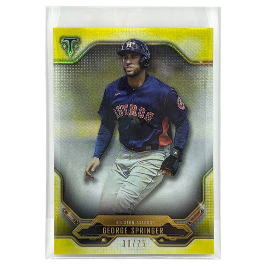 TOPPS MLBカード TRIPLE THREADS GEORGE SPRINGER HOUSTON ASTROS /75 #37 中古 IT1