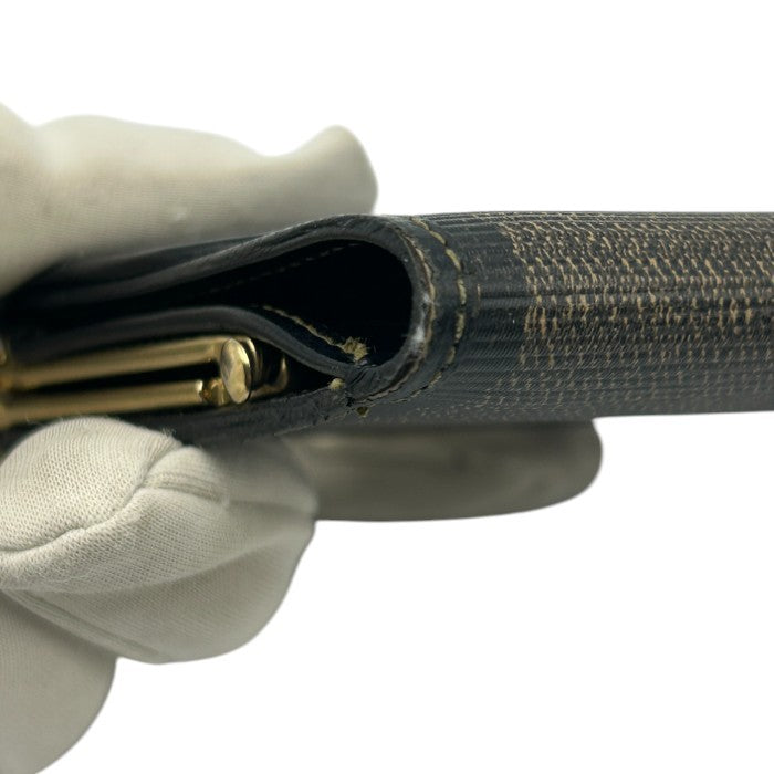 FENDI フェンディ ぺカン 三つ折り 財布 ガマ口 レディース コンパクト レザー 中古 W４