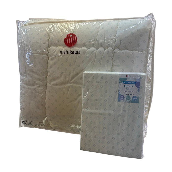 未使用品 西川 nishikawa ジュニア 掛けふとん 掛けふとんカバー セット 布団 子供 インテリア 寝具 かわいい 中古 W1
