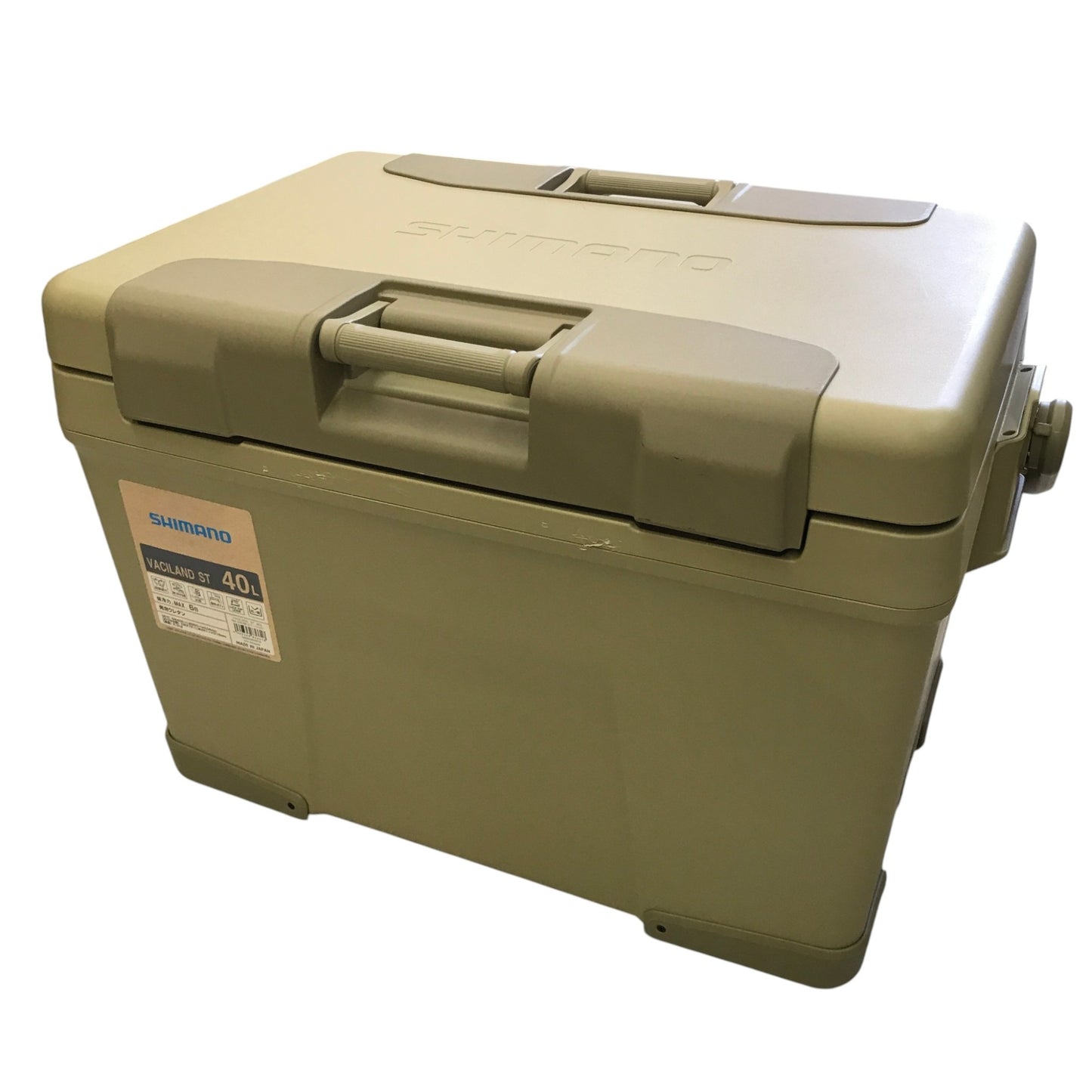 SHIMANO ヴァシランド ST 40L クーラーボックス 釣り レジャーNX-340WS ベージュ01 中古 Y1