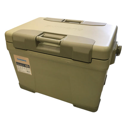 SHIMANO ヴァシランド ST 40L クーラーボックス 釣り レジャーNX-340WS ベージュ01 中古 Y1