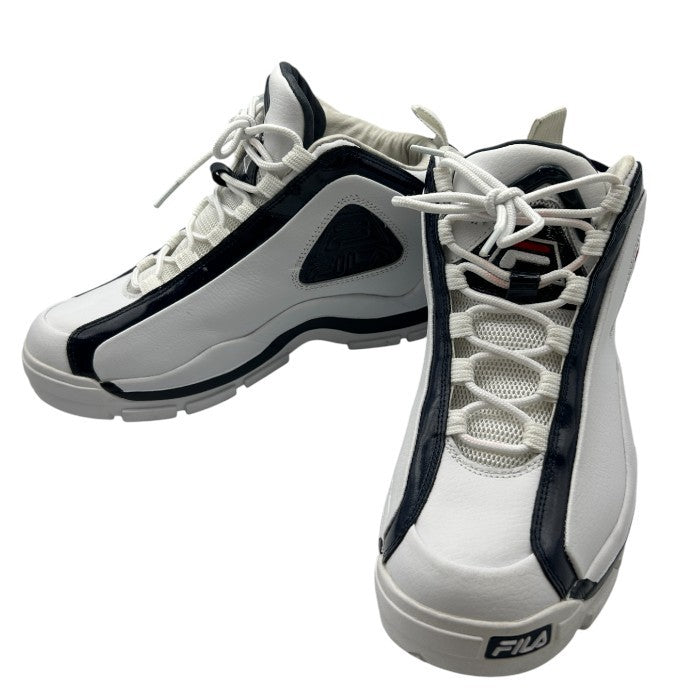 FILA GL GRANT HILL 2 フィラ ジーエル グラント・ヒル スニーカー 27.5cm 靴 シューズ メンズ ホワイト ネイビー 中古 W４