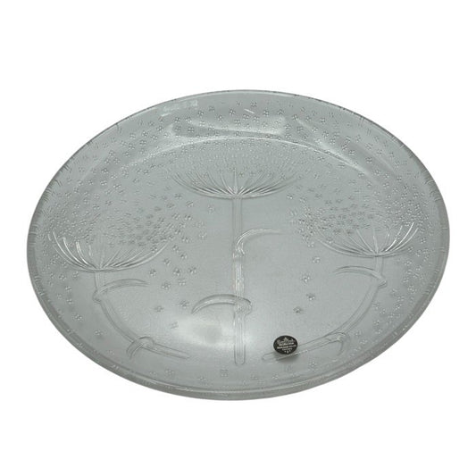 ローゼンタール スタジオライン レースフラワー ガラスプレート Rosenthal 皿 洋食器 おしゃれ 中皿 中古 W４