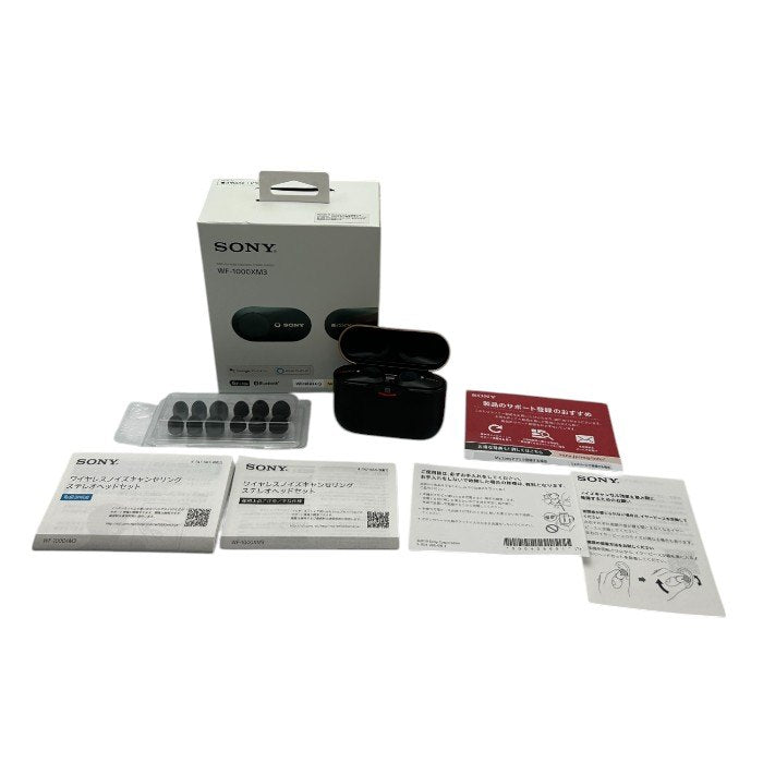 SONY ソニー ワイヤレスイヤホン WF-1000XM3 ブラック 家電 オーディオ Bluetooth 充電式 中古 W４