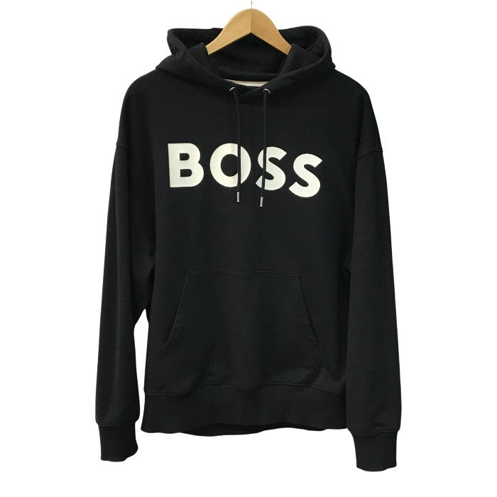 BOSS ヒューゴボス パーカー メンズ 長袖 コットン フーディ ロゴ スウェット 大谷翔平 ブラック Mサイズ 10242373 中古 T1