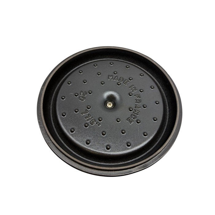 staub ストウブ ココット ラウンド グランブルー ホーロー鍋 40510-264 キッチンツール 調理器具 2.2L 20cm 中古 W1