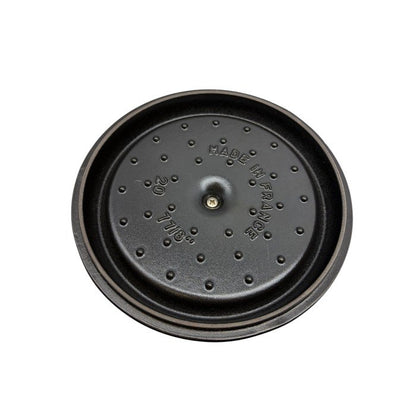 staub ストウブ ココット ラウンド グランブルー ホーロー鍋 40510-264 キッチンツール 調理器具 2.2L 20cm 中古 W1