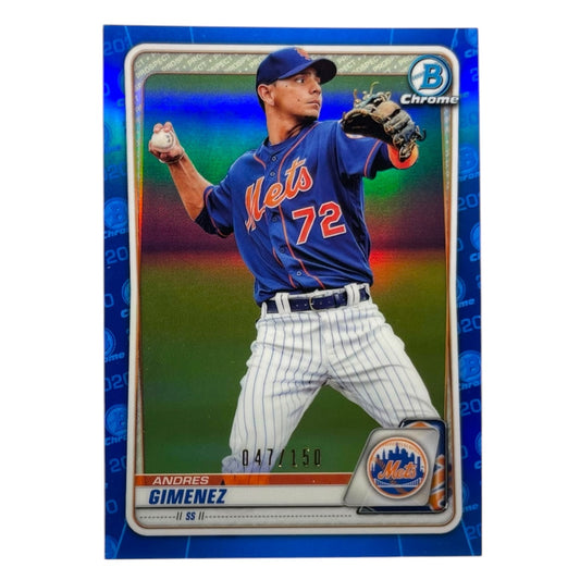 TOPPS MLBカード BOWMAN CHROME ANDRES GIMENEZ NEW YORK METS /150 #BCP-186 中古 IT2