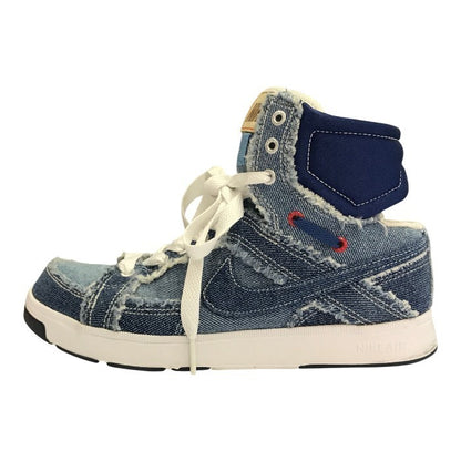 NIKE ナイキ エア トゥループ2 スニーカー レディース ミッドカット デニム ダンス 軽量 ブルー 23.0cm 441839-400 中古 T1