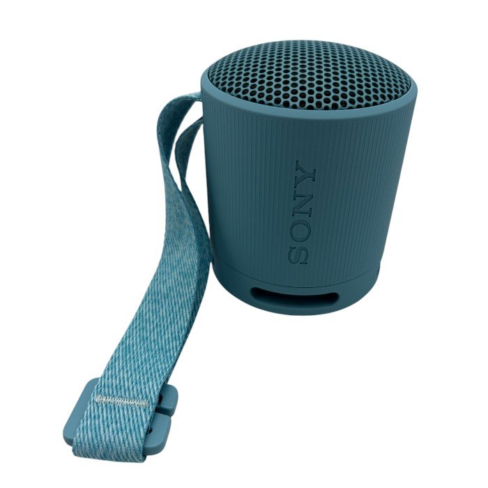 SONY ソニー ポータブル ワイヤレス スピーカー SRS-XB100 ブルー Bluetooth オーディオ機器 コンパクト 持ち運び 中古 W４