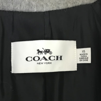 COACH コーチ チェスターコート レディース 冬 モヘヤ グレー XSサイズ 10792 アウター ウール ブランド 中古 W1