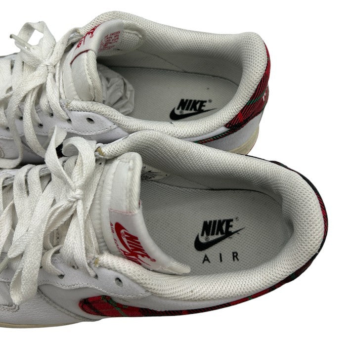 NIKE ナイキ エアフォース1 スニーカー メンズ ホワイト/レッドチェック 27cm DV0789 100 靴 シューズ かっこいい おしゃれ 中古 W1