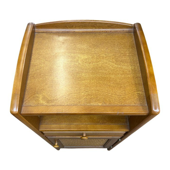 karimoku カリモク 電話台 FAX台 インテリア 家具 収納 木製 中古 W４