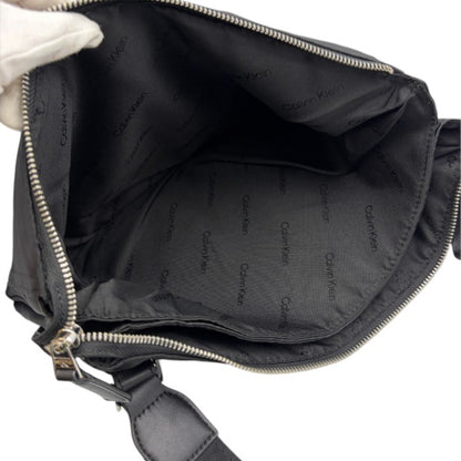 Calvin Klein カルバンクライン ナイロン ショルダーバック 鞄 レディース ブラック 中古 W1