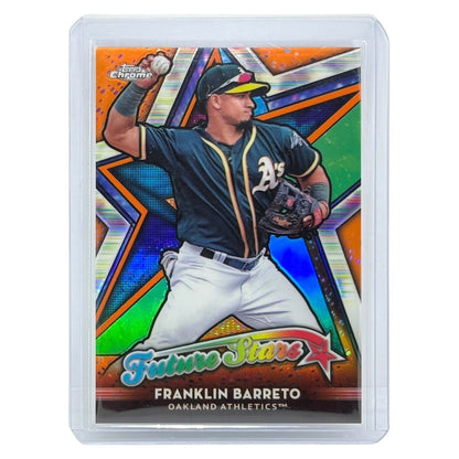 TOPPS MLBカード CHROME FRANKLIN BARRETO OAKLAND ATHLETICS /25 #FS-8 中古 IT1
