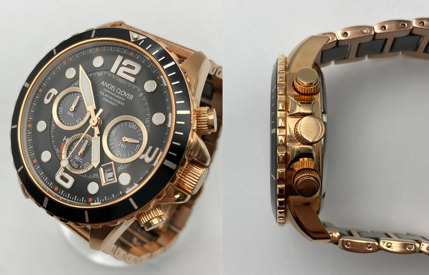 ANGEL CLOVER TIME CRAFT DIVER エンジェルクローバー タイムクラフト ソーラー×ダイバーズ 腕時計 TCD45 中古 D4