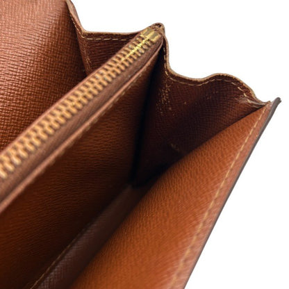 LOUIS VUITTON ルイヴィトン モノグラム ポルトモネクレディ 長財布 M61725 ブランド レディース メンズ 小銭入れ カード入れ 中古 Ｗ４