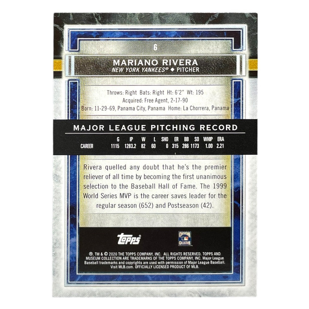TOPPS MLBカード MUSEUM COLLECTION MARIANO RIVERA NEW YORK YANKEES /150 #6 中古 IT2