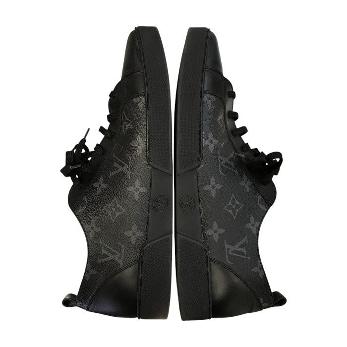 LOUIS VUITTON ルイヴィトン マッチアップ スニーカー メンズ ローカット レースアップ モノグラム エクリプス ブラック 8 (約26.5cm) 中古 T1