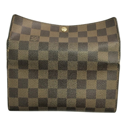 LOUIS VUITTON ルイヴィトン ダミエ エベヌ ポルトフォイユサラ 長財布 2つ折り 旧型 小銭入れあり ブラウン N61734 中古 T1