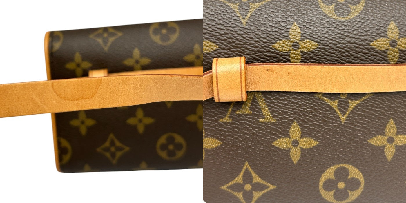 LOUIS VUITTON ルイヴィトン  モノグラム ポシェットフロランティーヌ M51855 ウエストポーチ ブランド レディース バッグ 中古 W４