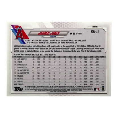 TOPPS MLBカード CHROME JAHMAI JONES ANGELS #RA-JJ 中古 IT2