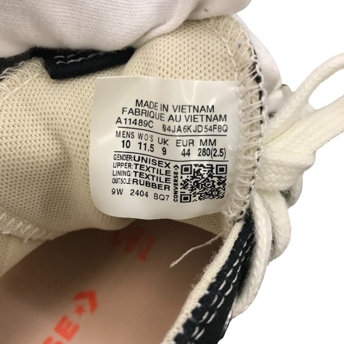 CONVERSE コンバース スニーカー メンズ オールシーズン ローカット ブラック/ホワイト 28cｍ A11489C 中古 M1