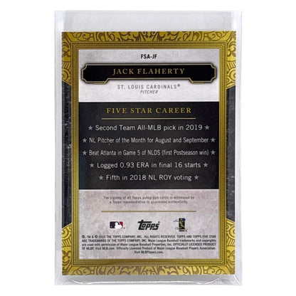 TOPPS MLBカード FIVE STAR JACK FLAHERTY ST. LOUIS CARDINALS #FSA-JF 中古 IT1
