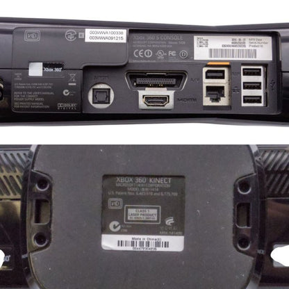 Microsoft Xbox360S本体(250GB) + Kinect＆ゲームソフト４本セット 中古 a1