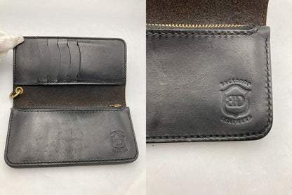 BACKDROP Leathers バックドロップレザーズ バスケットウォレット 中古 D4