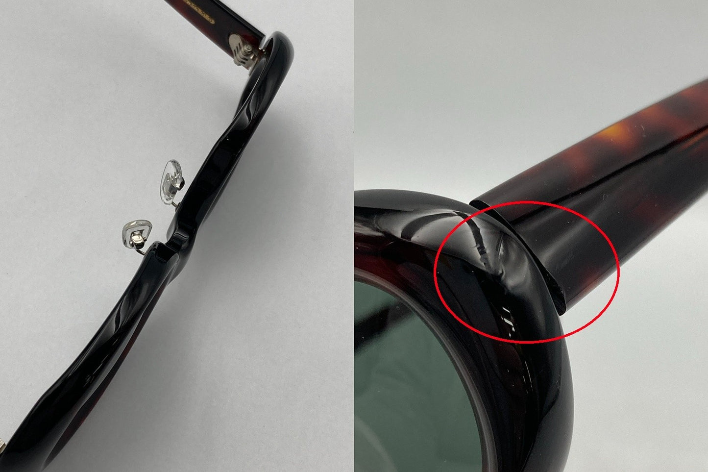 白山眼鏡 (ハクサンメガネ）BURN サングラス メンズ レディース ユニセックス 中古 D4
