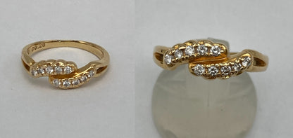 K18 ポーラ ダイヤ0.20ct リング 12号 中古 D4