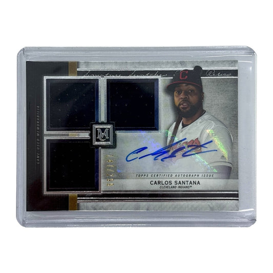 TOPPS MLBカード MUSEUM COLLECTION CARLOS SANTANA CLEVELAND INDIANS 147/299 #SSTA-CSA 中古 IT1