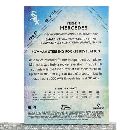 TOPPS MLBカード BOWMAN STERLING YERMIN MERCEDES CHICAGO WHITE SOX /199 #BSR-59 中古 IT2