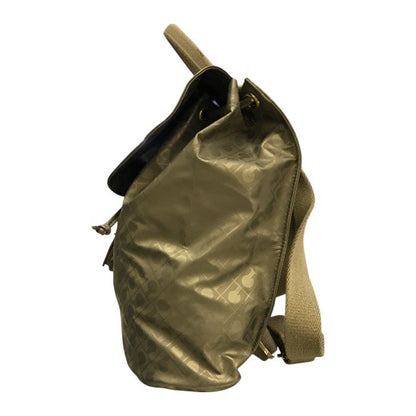GHERARDINI ゲラルディーニ リュック レディース バックパック マグネット開閉 メタリック ベージュ 中古 T1