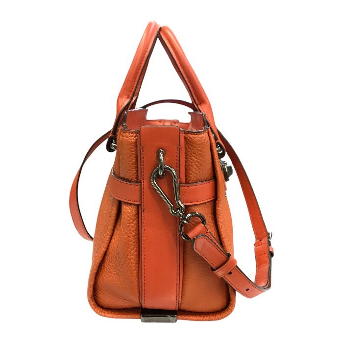 COACH コーチ スワッガー 27 キャリーオール ハンドバッグ レディース 2way ショルダー 斜め掛け オレンジ 34816 中古 T1