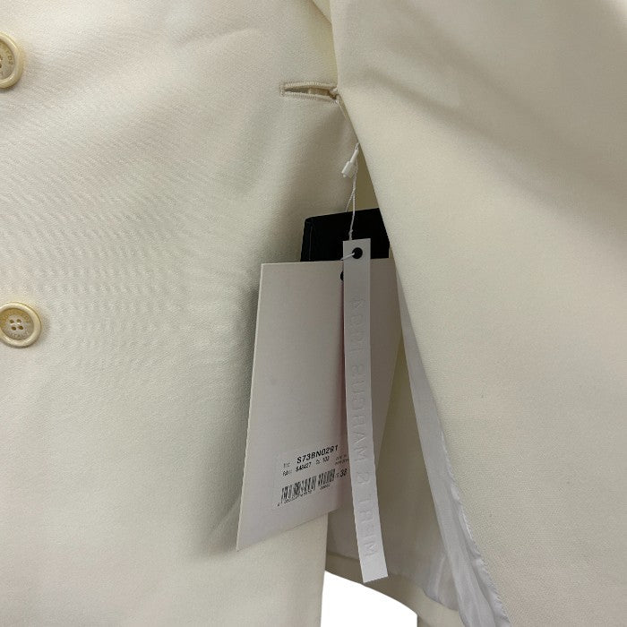 DSQUARED2 ディースクエアード ジャケット 38 メンズ ホワイト ダブルジャケット アウター 秋 冬 中古 W1