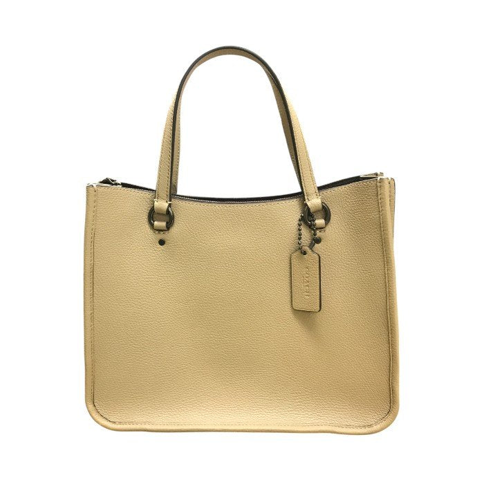 COACH コーチ タイラー キャリーオール ハンドバッグ レディース レザー 2way 斜め掛け ショルダー ベージュ C3460 中古 T1